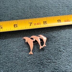 Sterling Silver Dolphin Brooch